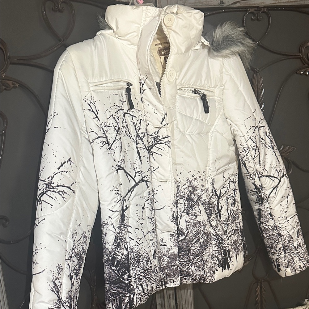 Route 66 Women's White and Black Ski Jacket